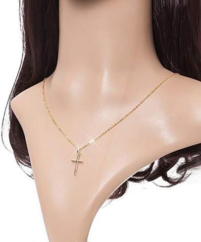 Classic Cross Pendant Chain Necklace Bling Rhinestone Crystal Cross Pendant Necklace For Woman Girl Mens Boys Party Gifts Jewelry in Saudi Arabia