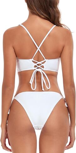 بدلة استحمام بيكيني نسائية مثيرة مكونة من قطعتين من Colloyes مع ربطة جانبية وأسفل مثلثة in Kuwait