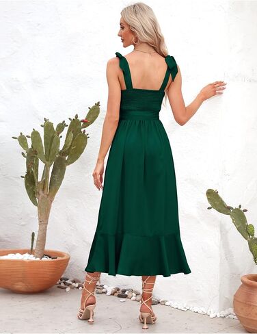 ROYAL MATRIX Women's Semi Formal Midi Dresses Wedding Guest Dress Cocktail Party Dress in Saudi Arabia