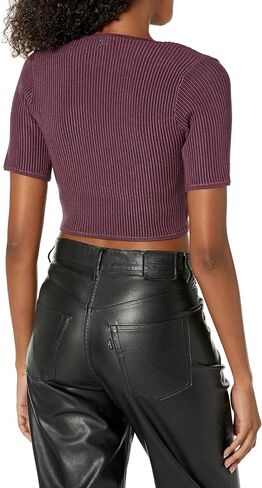 GUESS Women's Short Sleeve Ottoman Marciela Sweater in Saudi Arabia