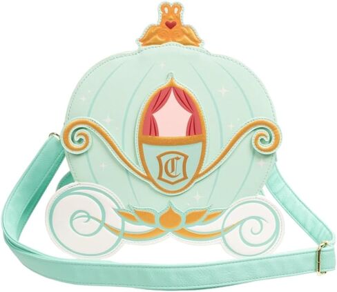 Loungefly Disney Cinderella Reversible Pumpkin Carriage Crossbody Purse in Saudi Arabia