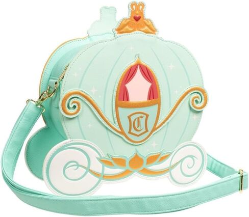 Loungefly Disney Cinderella Reversible Pumpkin Carriage Crossbody Purse in Saudi Arabia