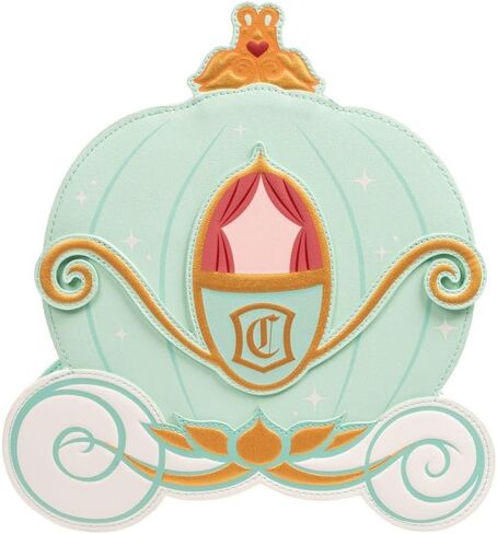 Loungefly Disney Cinderella Reversible Pumpkin Carriage Crossbody Purse in Saudi Arabia