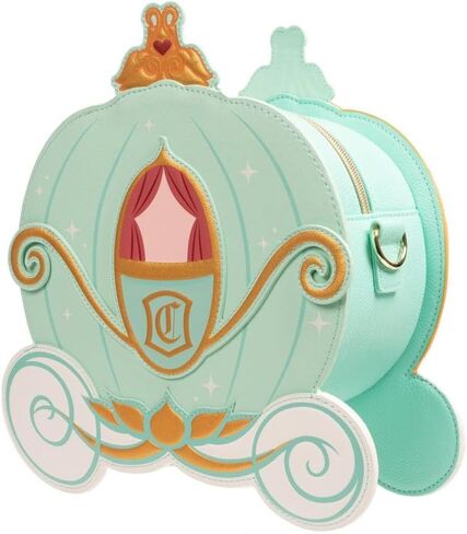 Loungefly Disney Cinderella Reversible Pumpkin Carriage Crossbody Purse in Saudi Arabia