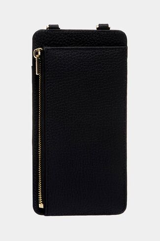 2783 Genuine Leather Small Crossbody Cell Phone Bag for Women, Shoulder Wallet Chain Purse with Credit Card Slot (Black) in Saudi Arabia