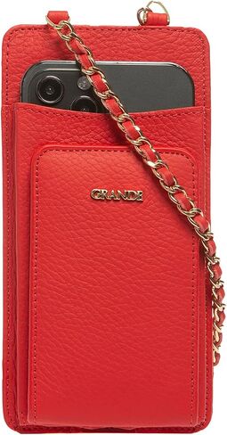 2783 Genuine Leather Small Crossbody Cell Phone Bag for Women, Shoulder Wallet Chain Purse with Credit Card Slot (Black) in Saudi Arabia