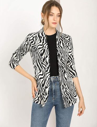 Allegra K Women's Long Sleeves Shawl Collar Open Front Straight Knit Cardigan in Saudi Arabia