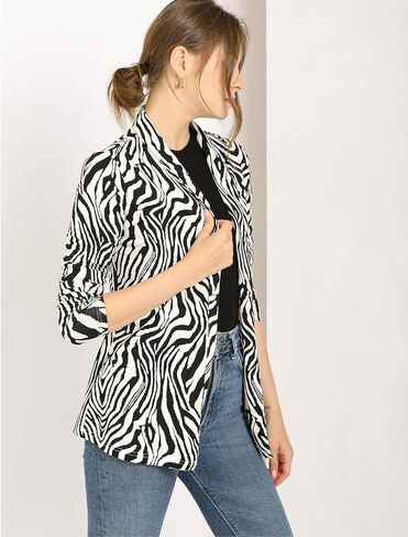 Allegra K Women's Long Sleeves Shawl Collar Open Front Straight Knit Cardigan in Saudi Arabia