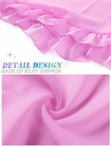 TWINKLEDE Women's Sarong Beach Wrap Swimsuit Cover Ups Bikini Short Skirt Sheer Chiffon Scarf for Women and Girls in Saudi Arabia