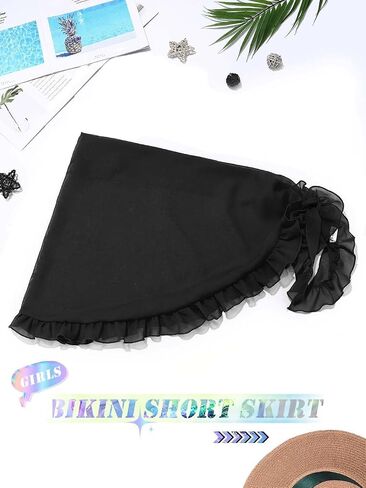 ملابس السباحة النسائية من TWINKLEDE، ملابس السباحة Sarong Beach Wrap، بيكيني، تنورة قصيرة، وشاح شيفون شفاف للنساء والفتيات in Kuwait