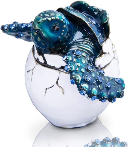 YU FENG صندوق حلية مجوهرات سلحفاة عتيقة مكون من قطعتين in Kuwait