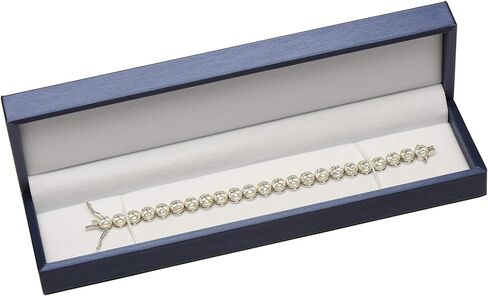 12 Piece Wholesale Bulk Black Bracelet Necklace Chain Gift Box Luxury Soft Touch PU Leather Material Long Chain Bracelet Display Packaging Storage Box Size 8.75〞(W)*2.28〞(D)*1.45〞(H) in Saudi Arabia