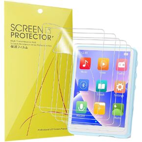 Compatible for MECHEN M3 MP3 Player Screen Protector, [6 Pack] Full Coverage TPU Clear Film Compatible for MECHEN M3 2.4" Full Touch Screen MP3 Player (6 Pack)