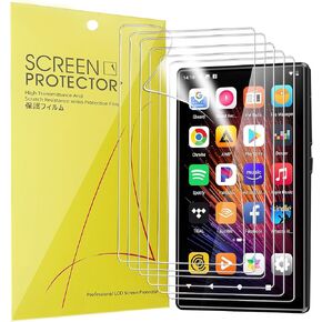 Compatible for Oilsky MP3 Player Screen Protector, [6 Pack] Full Coverage TPU Clear Film Compatible for Oilsky 4.7" Mp4 Music Player (6 Pack)