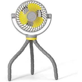Veer Flex Fan - Portable Baby Stroller Fan - Lightweight and Quiet 4 Speed Motor Provides Maximum Cooling and Extra Long Battery Life - 360 Degree Rotation - Baby Finger Safe