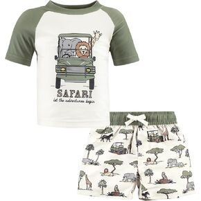 Hudson Baby Unisex Baby Swim Rashguard Set, Going On Safari, 4T