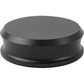 Hudson Hi-Fi BigBen Record Weight Stabilizer with Protective Leather Pad - 13-Ounce Vinyl Weight - Solid Steel Turntable Weight Stabilizer, Vinyl Record Accessories for Improved Sound - Black