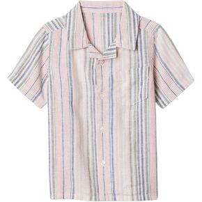 GAP Baby Boys' Ss Linen Resort Top in Kuwait