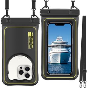 [Floatable] IP68 Waterproof Phone Pouch Floating, 2024 Cruise Ship Essentials Travel Must Haves Dry Bag for Vacation Beach Kayak Boat Accessories Bag for iPhone 15 14 13 12 Plus Pro Max Galaxy Pixel