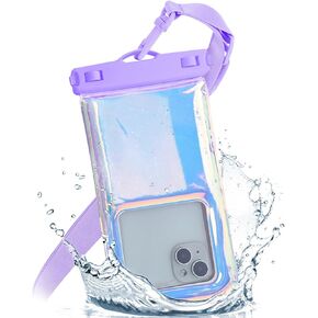 Sponge Floating Phone Waterproof Bag with Crossbody Lanyard, Beach Diving Essentials 1 Pack 7.0", Waterproof Phone Case for iPhone 15 14 13 12 Pro Max XS Samsung