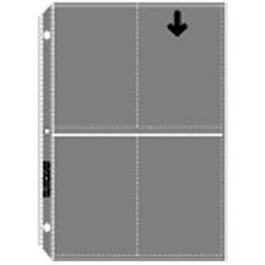 Archivalware Polypropylene Photo Album Pages, 4 mil, Holds 8 Prints 4" X 5", Pack of 25.