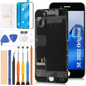 Original SE 2022 3rd Gen LCD Screen Replacement for iPhone SE3 2022 4.7inch [OEM IPS] LCD Display Digitizer Touch Screen Assembly A2783 A2595 A2785 A2782 A2784 With Repair Tools