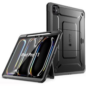 SUPCASE for iPad Pro 13 Inch Case M4 2024 7th Generation with Pencil Holder (Unicorn Beetle Pro), [Built-in Screen Protector & Stand] Full-Body Rugged Cover for iPad Pro 13 Inch M4 2024 7th Gen, Black