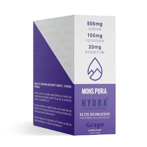 Mons Pura Hydra Grape Electrolyte Drink Mix - 30 Count