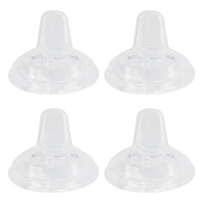 Sippy Cup Nipples for Philips Avent Natural Baby Bottles, My Grippy Spout Sippy Cup and Natural Trainer Sippy Cup, Soft 100% Silicone Sippy Spout Nipples, 6m+, 4 Count
