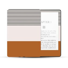 MightySkins Skin Compatible with Amazon Kindle Paperwhite 5 6.8-inch 11th Gen (2021) Full Wrap - Neutral Stripes | Protective, and Unique Vinyl Decal wrap Cover | Easy to Apply | Made in The USA