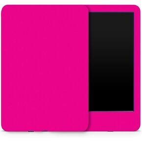 MightySkins Skin Compatible with Amazon Kindle 6-inch 11th Gen (2022) Full Wrap - Solid Hot Pink | Protective, and Unique Vinyl Decal wrap Cover | Easy to Apply | Made in The USA