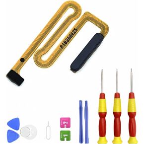 Galaxy A13 5G Power Button Flex Cable Replacement for Samsung Galaxy A136U Fingerprint Sensor Home Button Flex Cable Connector Replacement Parts 6.5 Inches(US Version) (Blue)