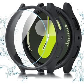 Cuteey 6+6 Pack for Samsung Galaxy Watch 7 Ultra Screen Protector Case 47mm, Hard PC Bumper Cover with Anti-Fog Tempered Glass Screen Protector for Galaxy Watch 7 Accessories Men 47mm