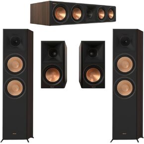 مكبرات صوت Klipsch Reference Premiere RP-8060FA II مقاس 6.5 بوصات بقدرة 600 وات ثنائية الاتجاه بتقنية Dolby Atmos + قناة مركزية + 2X مكبرات صوت على رف الكتب (نظام مكبر الصوت) in Kuwait