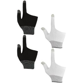 Toddmomy 2 Pairs of Touchscreen Finger Gloves Gaming Finger Sleeves Gaming Finger Gloves Comfort Game Gloves for Mobile Gaming