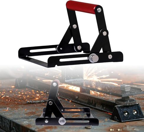 نظام دليل قطع المعادن، ارتفاع وعرض قابلان للتعديل، بمقبض أحمر، للمنشار المحمول، منشار الرقصة، المنشار الترددي، لمشاريع قطع المعادن التي تصنعها بنفسك in Kuwait