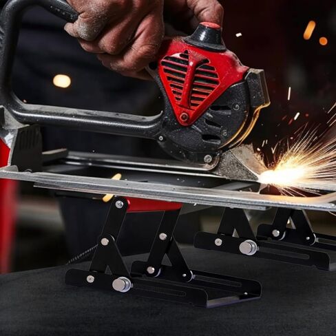 نظام دليل قطع المعادن، ارتفاع وعرض قابلان للتعديل، بمقبض أحمر، للمنشار المحمول، منشار الرقصة، المنشار الترددي، لمشاريع قطع المعادن التي تصنعها بنفسك in Kuwait