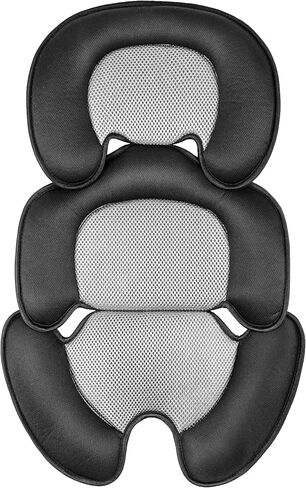 Newborn Baby Support Cushion Infant Insert 3D Mesh Breathable Liner Compatible with Stroller, Car seat, High Chair Etc (Black) in Saudi Arabia