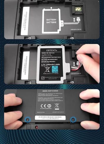 استبدال بطارية لوحة الألعاب WUP-012 لجهاز Nintendo Wii U Gamepad WiiU PAD Series WUP-012 WUP-010 WUP-003 (1500 مللي أمبير في الساعة) in Saudi Arabia