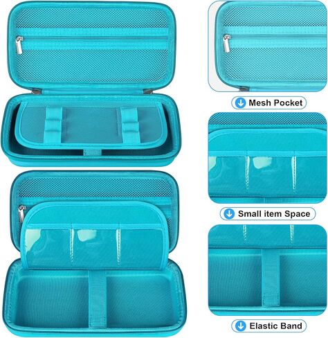 Graphing Calculator Case for Texas Instruments TI-84 Plus CE/TI-84 Plus/TI-83 Plus CE Color Calculators, Durable Travel Storage Carrying Box Holder Protective Bag for Cables, Pens, Teal in Kuwait