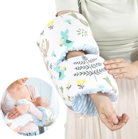 HOMBYS Cozy Cradle Arm Pillow for Feeding Baby,Middle Opening Design Arm Breastfeeding Pillow, Nursing Pillows for Breastfeeding (Flower & Animal) in Saudi Arabia