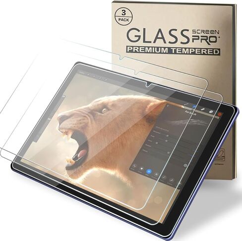 واقي شاشة من الزجاج المقسى بصلابة 9H لجهاز Doogee U10 / U10 Pro / U10 Kids / U9 / U9 Kids 10.1 بوصة، تابلت 9H من الزجاج المقسى 3 عبوات in Kuwait