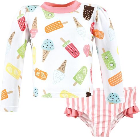 Hudson Baby Unisex Baby Swim Rashguard Set, Ice Cream Popsicle, 2T in Saudi Arabia