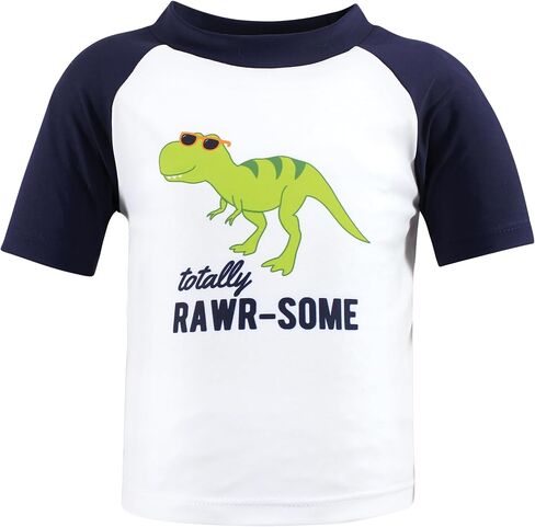 Hudson Baby Unisex Baby Swim Rashguard Set, Rawr, 3T in Saudi Arabia
