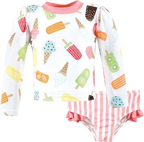 Hudson Baby Unisex Baby Swim Rashguard Set, Ice Cream Popsicle, 12-18 Months in Saudi Arabia