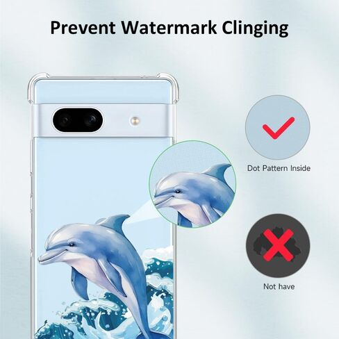 حافظة YEPO لهاتف Google Pixel 7A زهرة شفافة، حافظة واقية من مادة TPU مقاومة للصدمات بتصميم عصري لهاتف Google Pixel 7A in Saudi Arabia