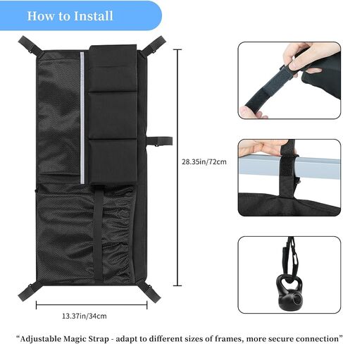 Universal Stroller Wagon Cargo Net and Wagon Accessories Organizer Compatible with WONDERFOLD W-Series Models, Large Storage Capacity Sorting Pockets for Stroller Wagon, Dry Wet Separation in Saudi Arabia
