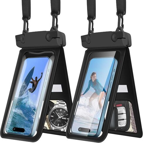 حقيبة هاتف مقاومة للماء، حافظة هاتف خلوي مزدوجة المساحة IPX8 لهاتف iPhone 15 14 13 Pro Max Plus Samsung Galaxy S23 S22 Ultra، حبل قابل للفصل، أساسيات سفينة الرحلات البحرية (أخضر فاتح) in Saudi Arabia