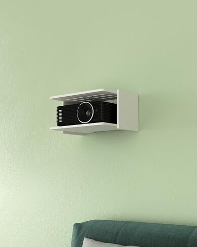 حامل جهاز عرض صغير أبيض بطابقين، رف جهاز العرض/صندوق الكابل، حامل على الحائط/جهاز التوجيه على الحائط، حامل جهاز العرض على الحائط عائم، رف جهاز العرض على الحائط، ملحقات حامل حامل جهاز العرض in Kuwait