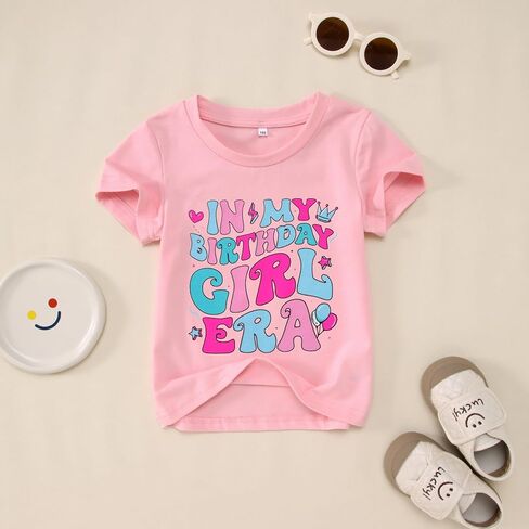 Birthday Girl Shirt Toddler Baby Girl in My Birthday Girl Era T Shirt Short Sleeve Party Outfit Kids Summer Tee Top in Kuwait